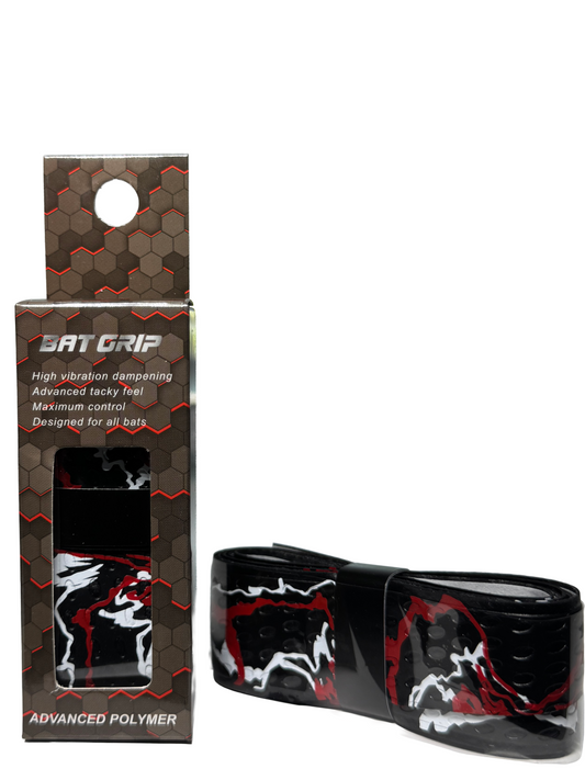 Black Paint Splatter Bat Grip