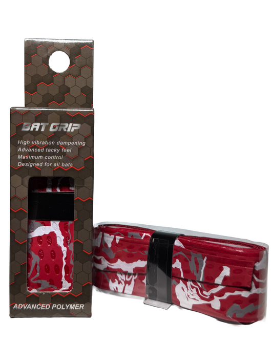 Red Paint Splatter Bat Grip